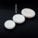 #BS5262-WT; Ceramic pebble bowl 6"