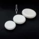 #BS5262-WT; Ceramic pebble bowl 6"