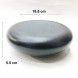 #BS5279-BK; Ceramic pebble shape bowl 7.25"