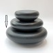 #BS5279-BK; Ceramic pebble shape bowl 7.25"