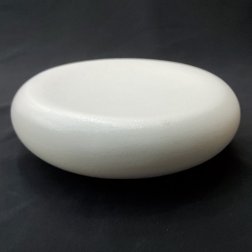 #BS5279-WT; Ceramic pebble shape bowl 7.25"