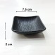 #BS5316-BK; Ceramic square plate 7.5cm