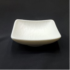 #BS5316-WT; Ceramic square plate 7.5cm..