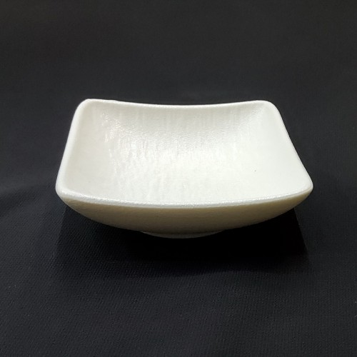 #BS5316-WT; Ceramic square plate 7.5cm