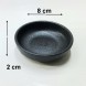 #BS5323-BK; Ceramic round plate 8cm