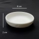 #BS5323-WT; Ceramic round plate 8cm