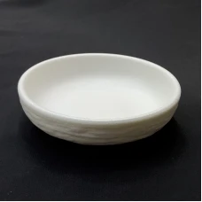 #BS5323-WT; Ceramic round plate 8cm..