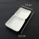 #BS5354-WT; Ceramic sauce dish 1x2 - RC/WT