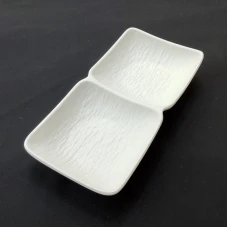 #BS5354-WT; Ceramic sauce dish 1x2 - RC/..