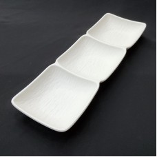 #BS5361-WT; Ceramic sauce dish 1x3 - RC/..