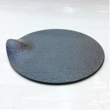 #BS8843-BK; Ceramic rd. 23cm slate shape..