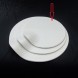 #BS8843-WT; Ceramic rd. 23cm slate shape - WT