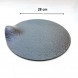 #BS8850-BK; Ceramic rd. 28cm slate shape - BK