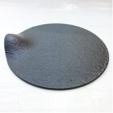 #BS8850-BK; Ceramic rd. 28cm slate shape..