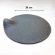 #BS8867-BK; Ceramic rd. 31cm slate shape - BK