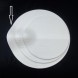 #BS8867-WT; Ceramic rd. 31cm slate shape - WT