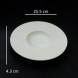 #BS8898-WT; Ceramic soup plate 25.5cm - WT 