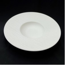 #BS8898-WT; Ceramic soup plate 25.5cm - ..