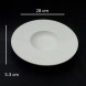 #BS8904-WT; Ceramic soup plate 28cm - WT