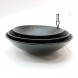 #BS8935-BK; Ceramic salad bowl 20cm - BK