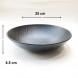 #BS8959-BK; Ceramic salad bowl 25cm - BK