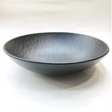 #BS8959-BK; Ceramic salad bowl 25cm - BK..