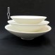 #BS8973-WT; Ceramic rd. bowl 23cm - WT