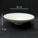 #BS8980-WT; Ceramic bowl 26cm - WT