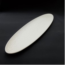 #BS8997-WT; Ceramic oval plate 43.5cm - ..