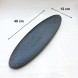 #BS9000-BK; Ceramic oval plate 49cm - BK