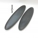 #BS9000-BK; Ceramic oval plate 49cm - BK