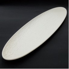 #BS9000-WT; Ceramic oval plate 49cm - WT..