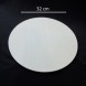 #BS9024-WT; Ceramic flat plate rd. 32cm - WT