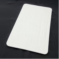 #BS9031-WT; Ceramic flat plate 28x17cm -..