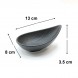 #BS9055-BK; Ceramic oval bowl 13cm - BK