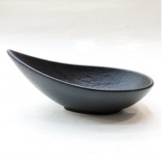 #BS9062-BK; Ceramic oval bowl 15.5cm - B..