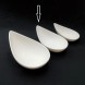 #BS9062-WT; Ceramic oval bowl 15.5cm - WT