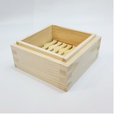 #BT2314; Wooden steamer tray squ.15x15cm..