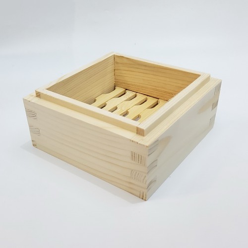 #BT2314; Wooden steamer tray squ.15x15cm