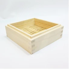 #BT2352; Wooden steamer tray squ.20x20cm..