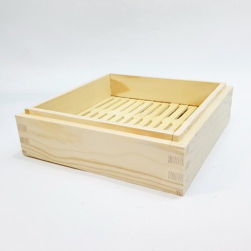 #BT2376; Wooden steamer tray squ. 24x24cm 