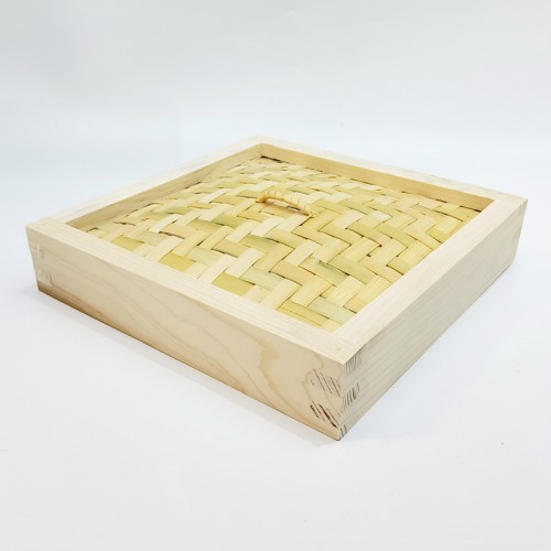 #BT2383; Wooden steamer lid squ.24x24cm   