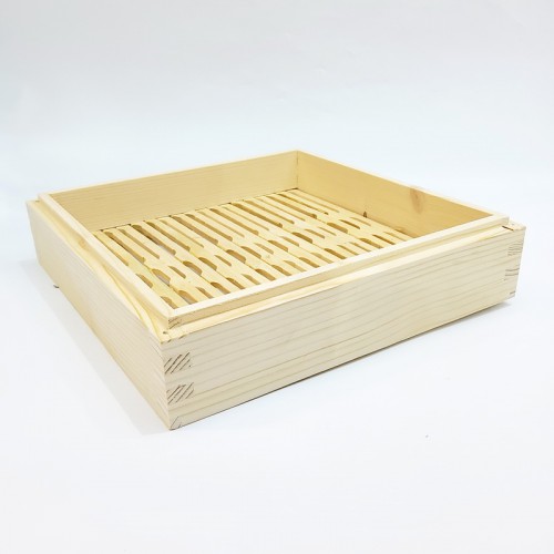 #BT2390; Wooden steamer tray squ. 30x30cm