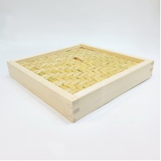 #BT2406; Wooden steamer lid squ. 30x30cm..