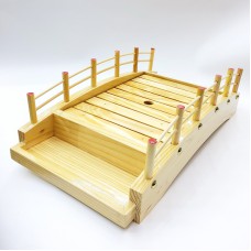 #BT6108; Wooden sushi bridge 43x22cm..