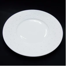 #BU6351; Ceramic 9" rd. Plate #YP/W..