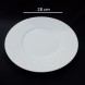 #BU6368; Ceramic 11" rd. Plate #YP/WT