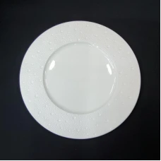 #BU6382; Ceramic 9" rd. plate #YP/W..