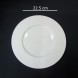 #BU6382; Ceramic 9" rd. plate #YP/WT