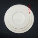 #BU6399; Ceramic 10.5" rd. plate #YP/WT